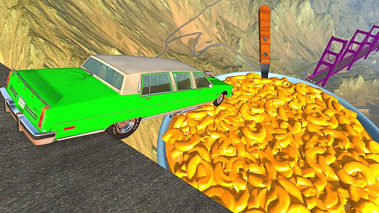 Beamng drive - Open Bridge Crashes over Mac and Cheese
