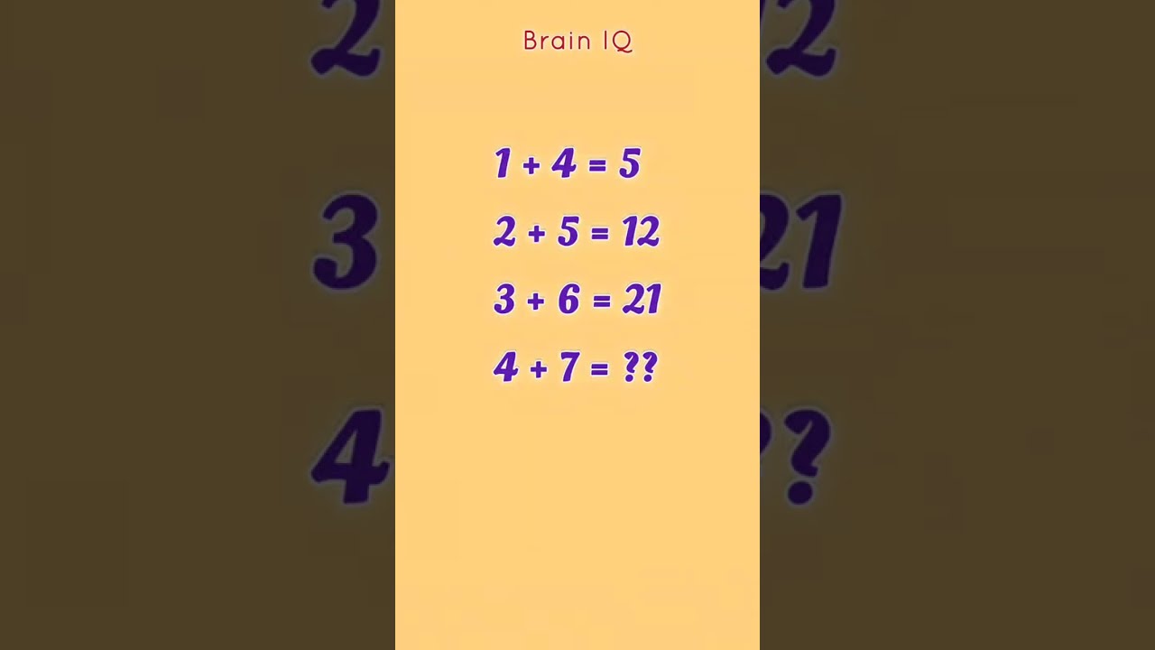 Brain Iq#maths test#iq set#brain test