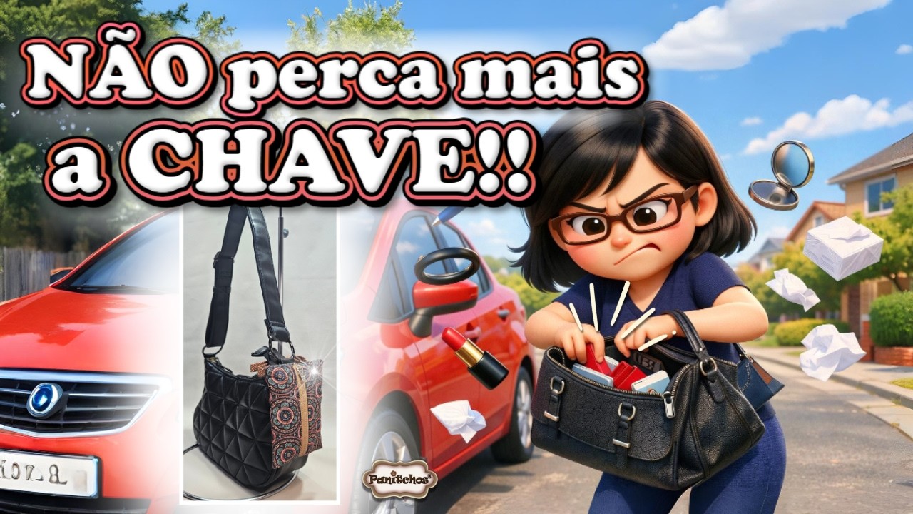 Porta CHAVE de CARRO | Aproveitamento de RETALHOS