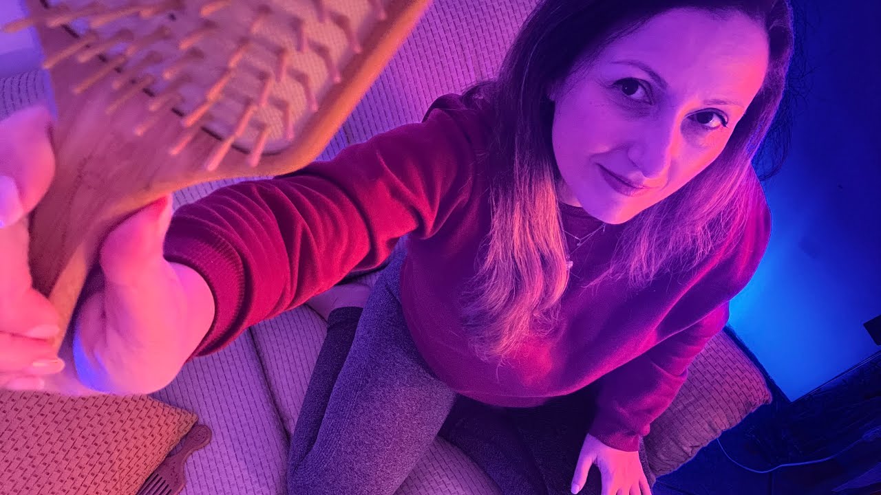 ASMR HAIR BRUSHING insolito ✨ 