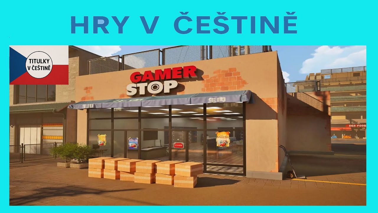 Gamer Stop Simulator CZ - Nový simulátor, nejen o prodávání | Ukázka hry s češtinou |  CZ titulky