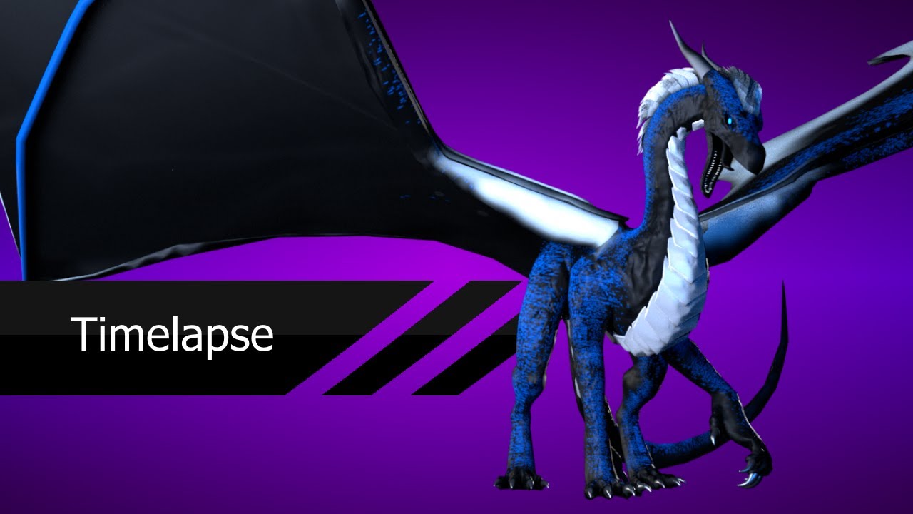 [Timelapse] Dragon 03 - Texturing and Rigging
