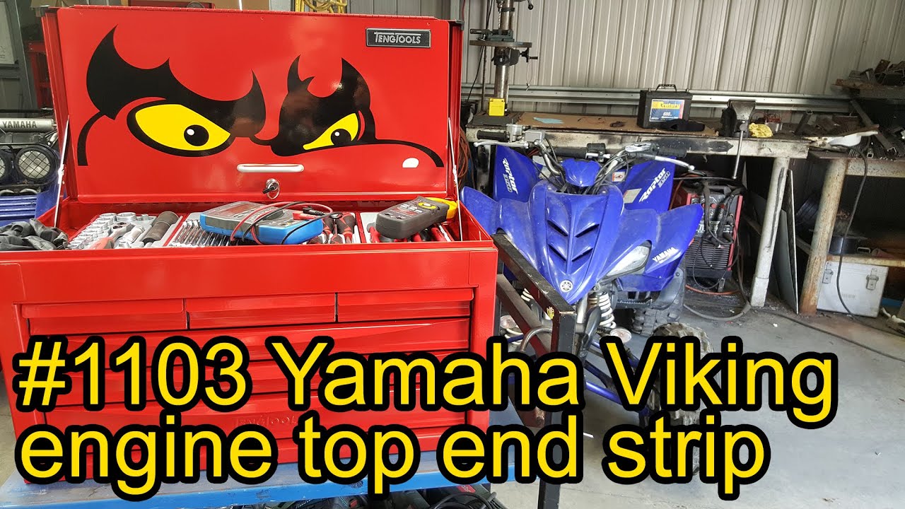 Yamaha Viking engine top end strip down #1103