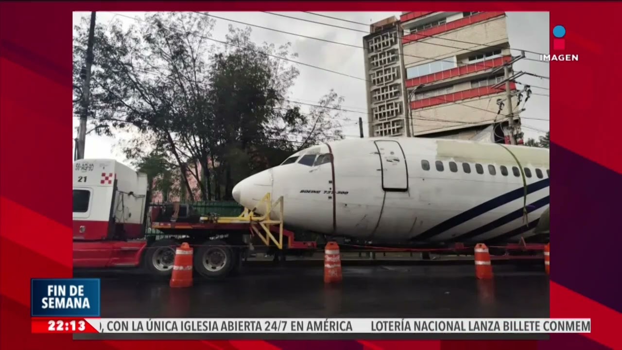 Sorprende Boeing 737 estacionado en Periférico Sur, CDMX | Noticias con Enrique Sánchez