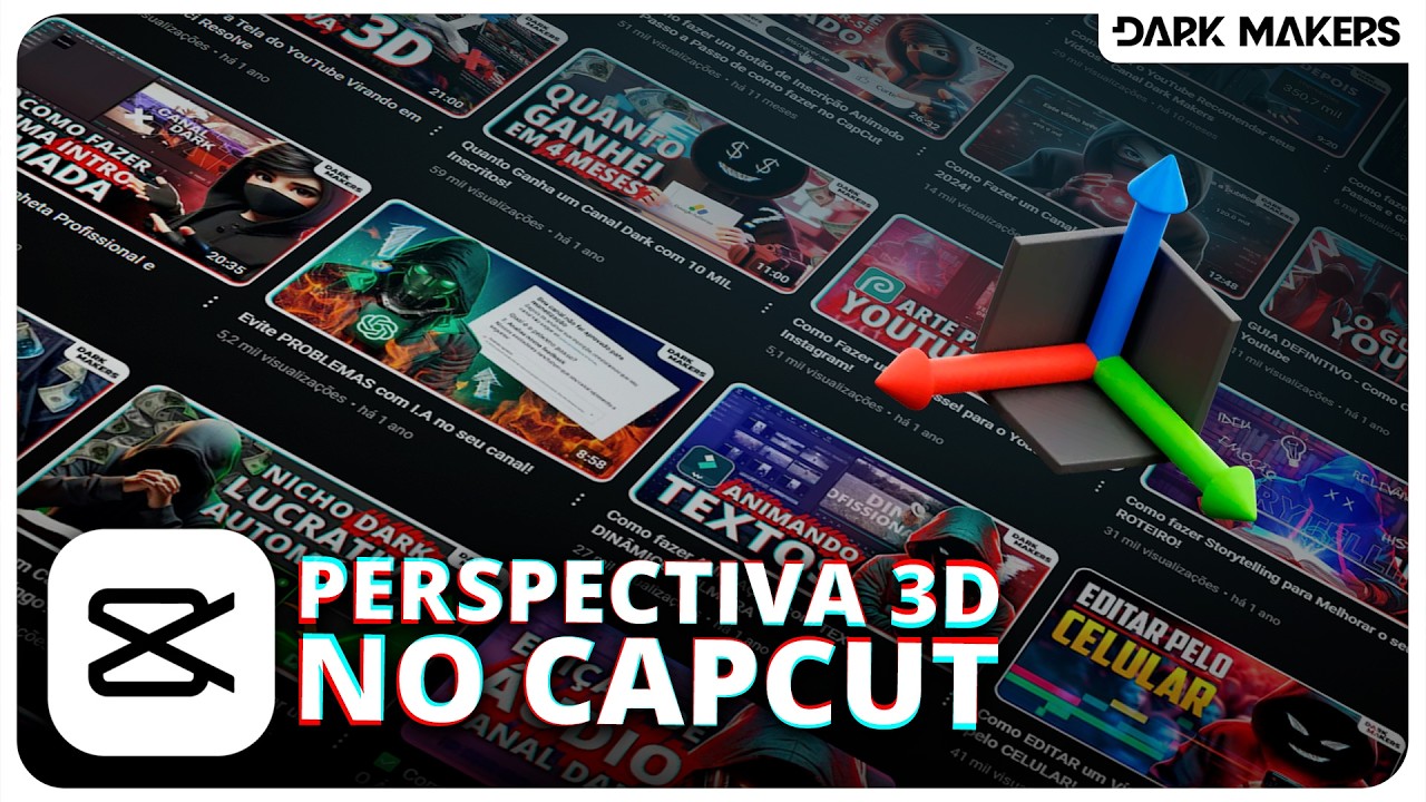 Como Animar a Tela Girando em Perspectiva 3D no CapCut!