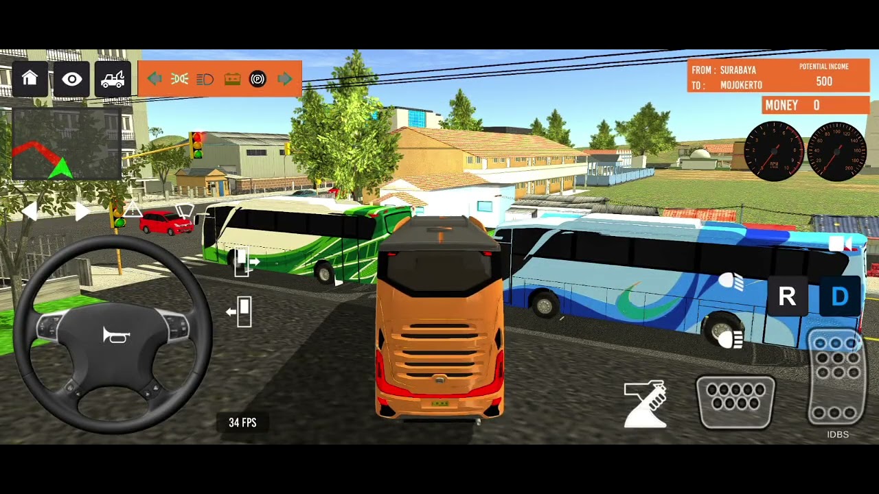 🥰BUS SIMULATOR INDONESIA || Bus 🚌 Driving👮 City euro coach bus simulator 🔥-Android Gameplay Bus 2024