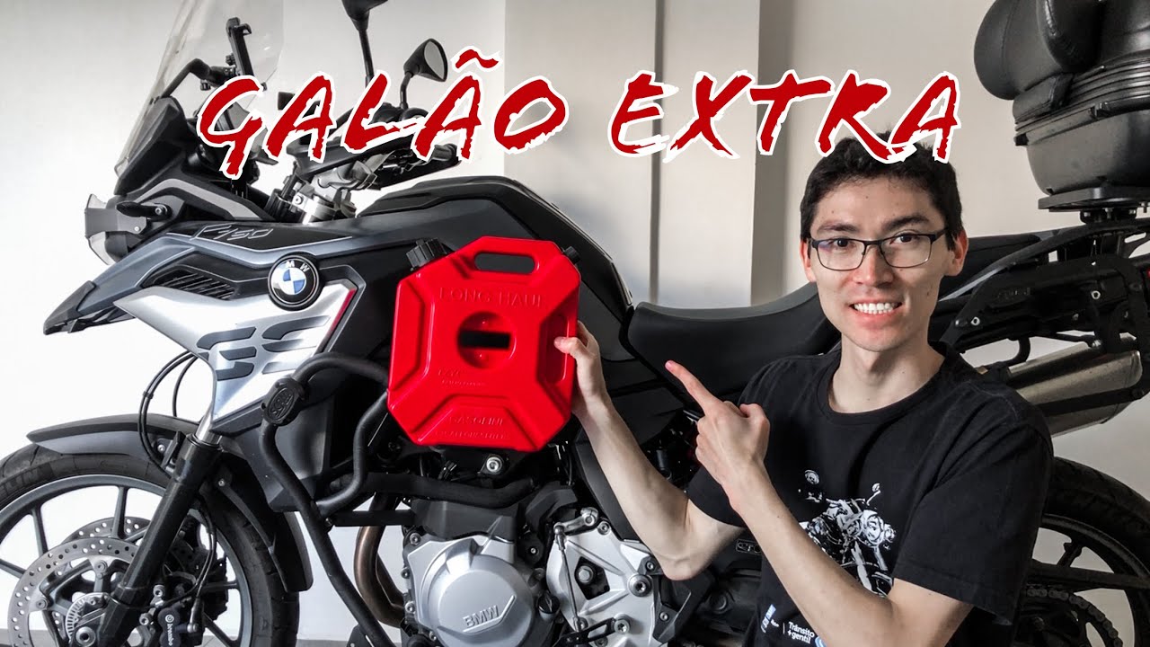 Galão extra de combustível para moto - 5 litros - Acessório chinês