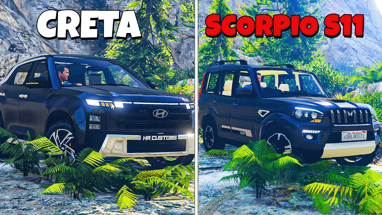Mahindra Scorpio S11 (20 Lakh) Vs Hyundai Creta (15 Lakh) 🔥 SHOCKING RESULTS 😱 GTA 5