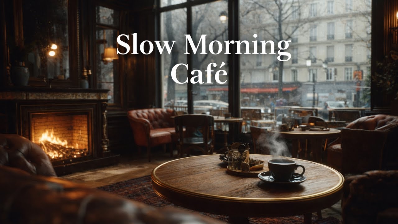 Cafe Jazz Piano 🪵🔥🎹 Cozy Fireplace Ambience