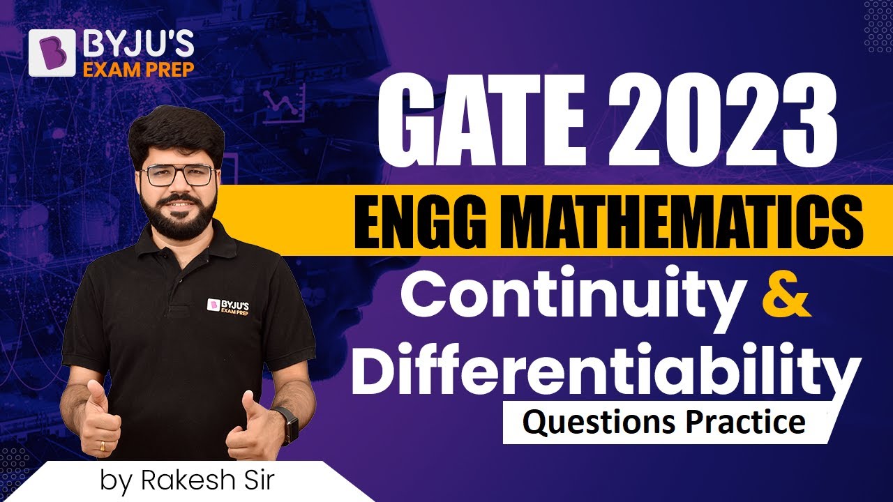 Continuity & Differentiability | GATE 2023 Engineering Mathematics Questions Practice | BYJU'S GATE