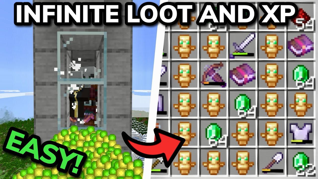 SIMPLE 1.21 COMPACT RAID FARM TUTORIAL in Minecraft Bedrock (MCPE/Xbox/PS/Switch/PC)