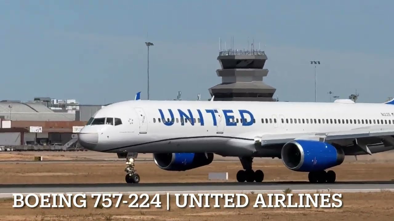 Boeing 757 Landing in Faro Airport FAO | United Airlines