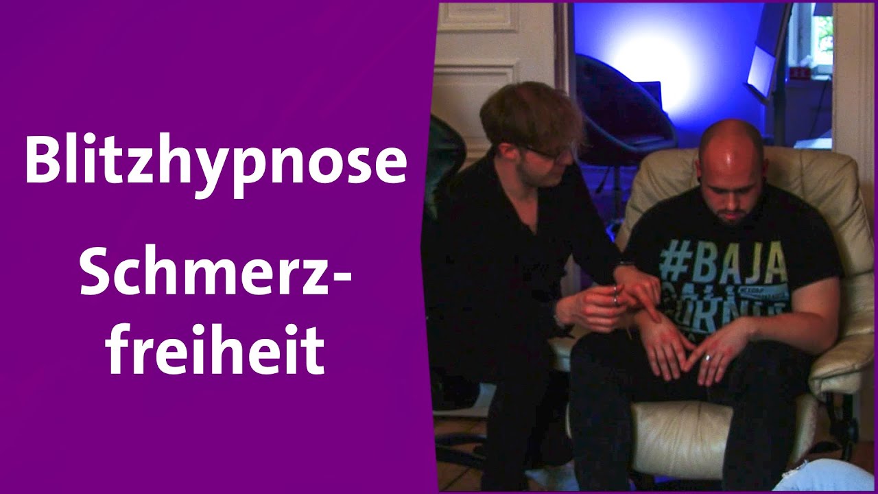 Blitzhypnose: sensorische Überlastung und Schmerzfreiheit