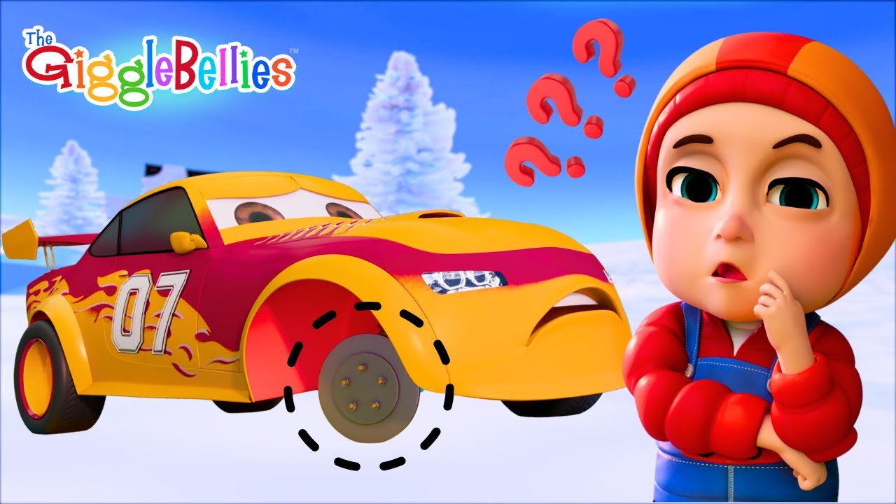 Car Lost Its Wheel - 2 | The Wheel Goes Missing Again | Nursery Rhymes - Gigglebellies