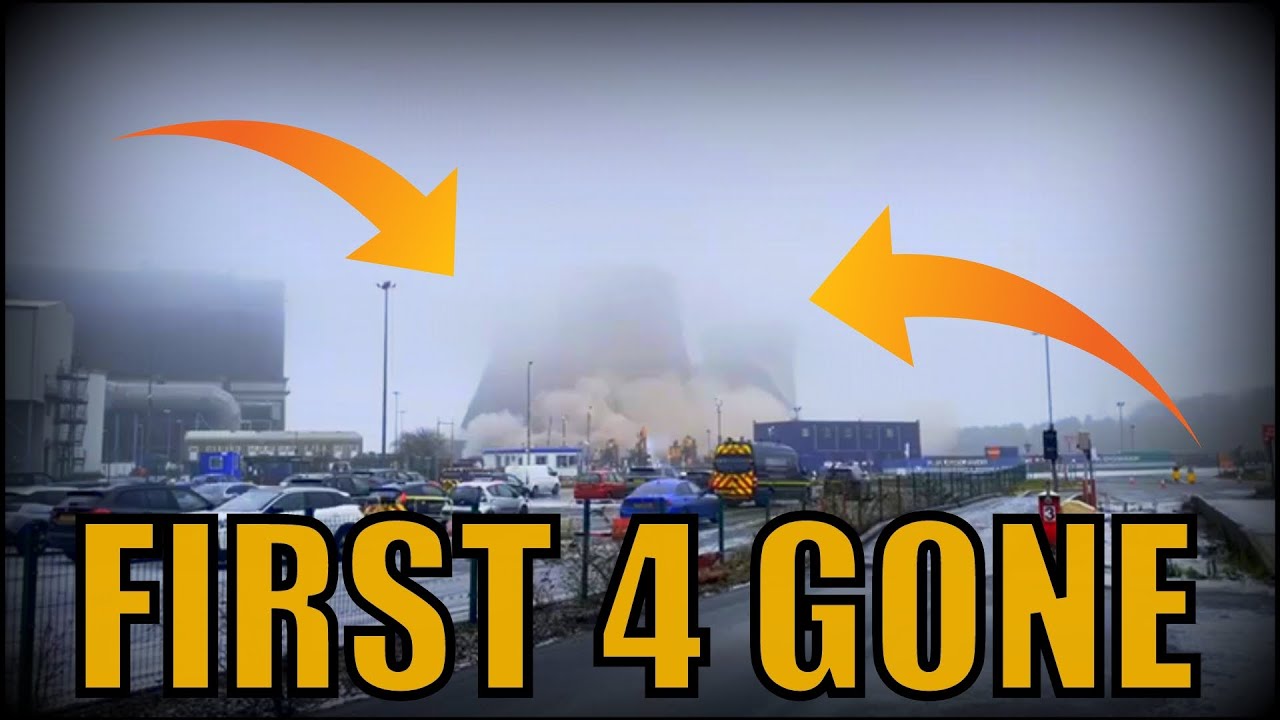 The Blowing Up Of Fiddlers Ferry Towers, Footage From Inside & Under The Towers Before Explosions