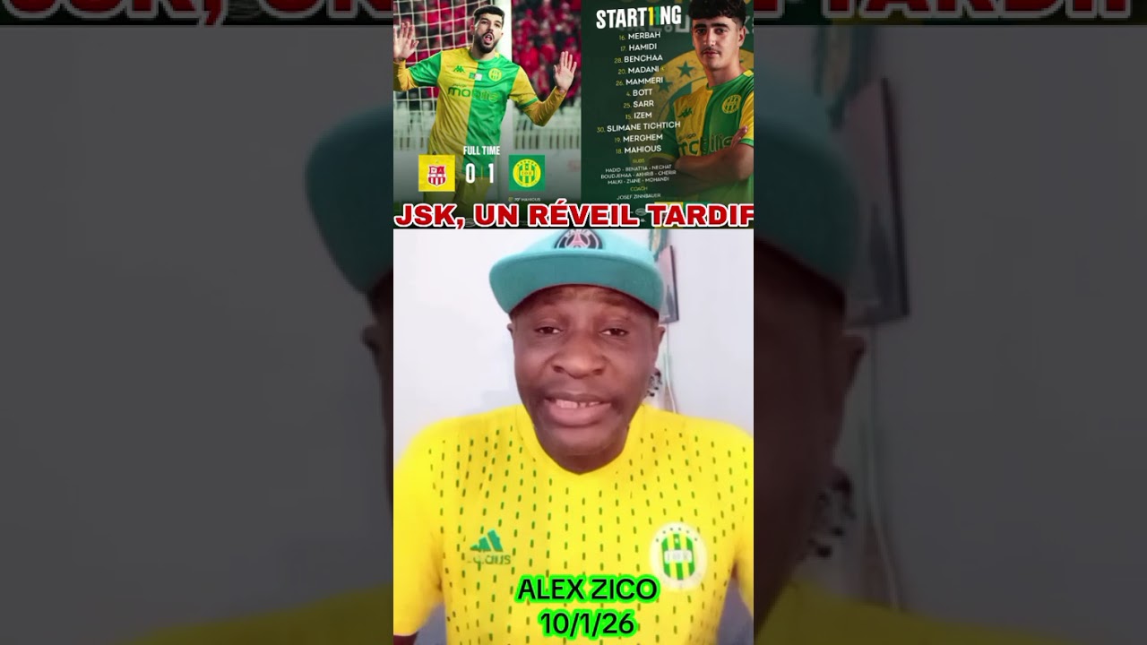 CRB BATTU PAR LA JSK 0-1 UN REVEIL TARDIF DES CANARIS, MAHIOUS BUTEUR 
