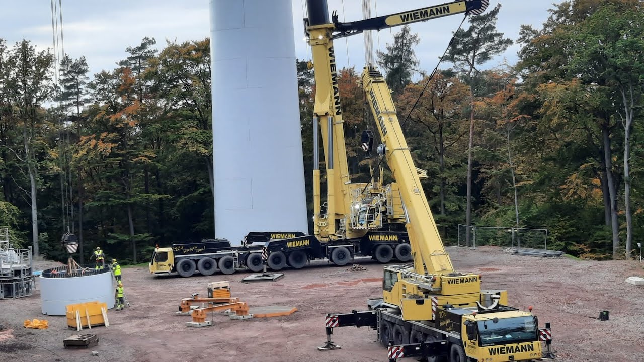 Windpark Buchenau/ Vestas V-172 im Bau