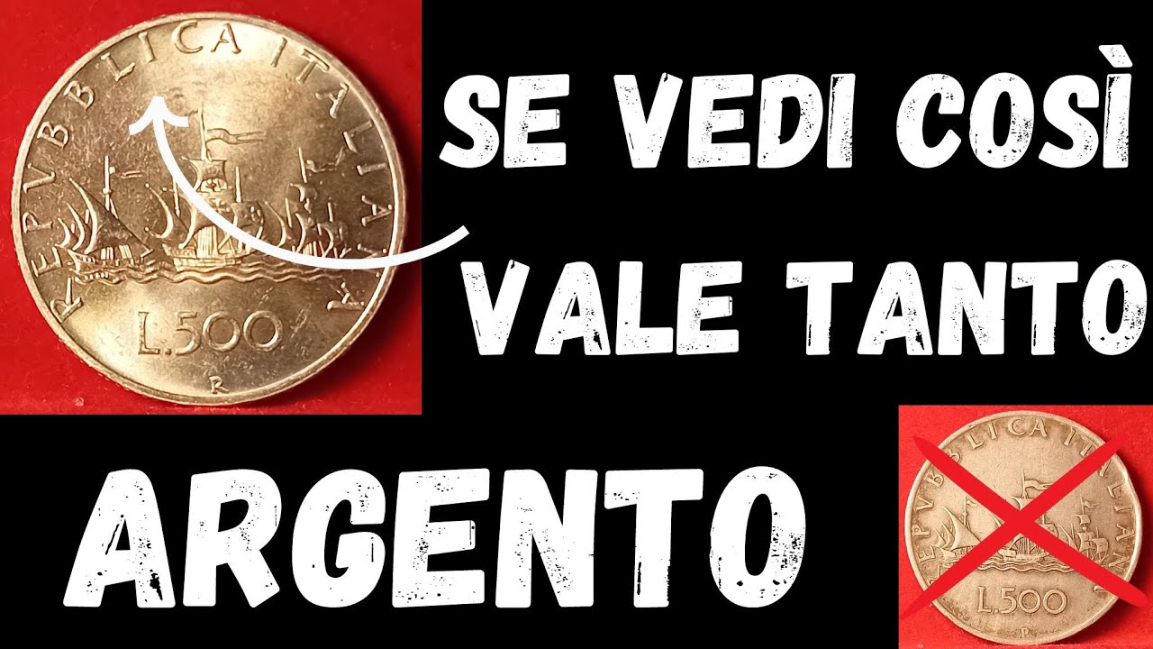 500 lire argento CARAVELLE , prezzo in salita? Monete che valgono sempre.