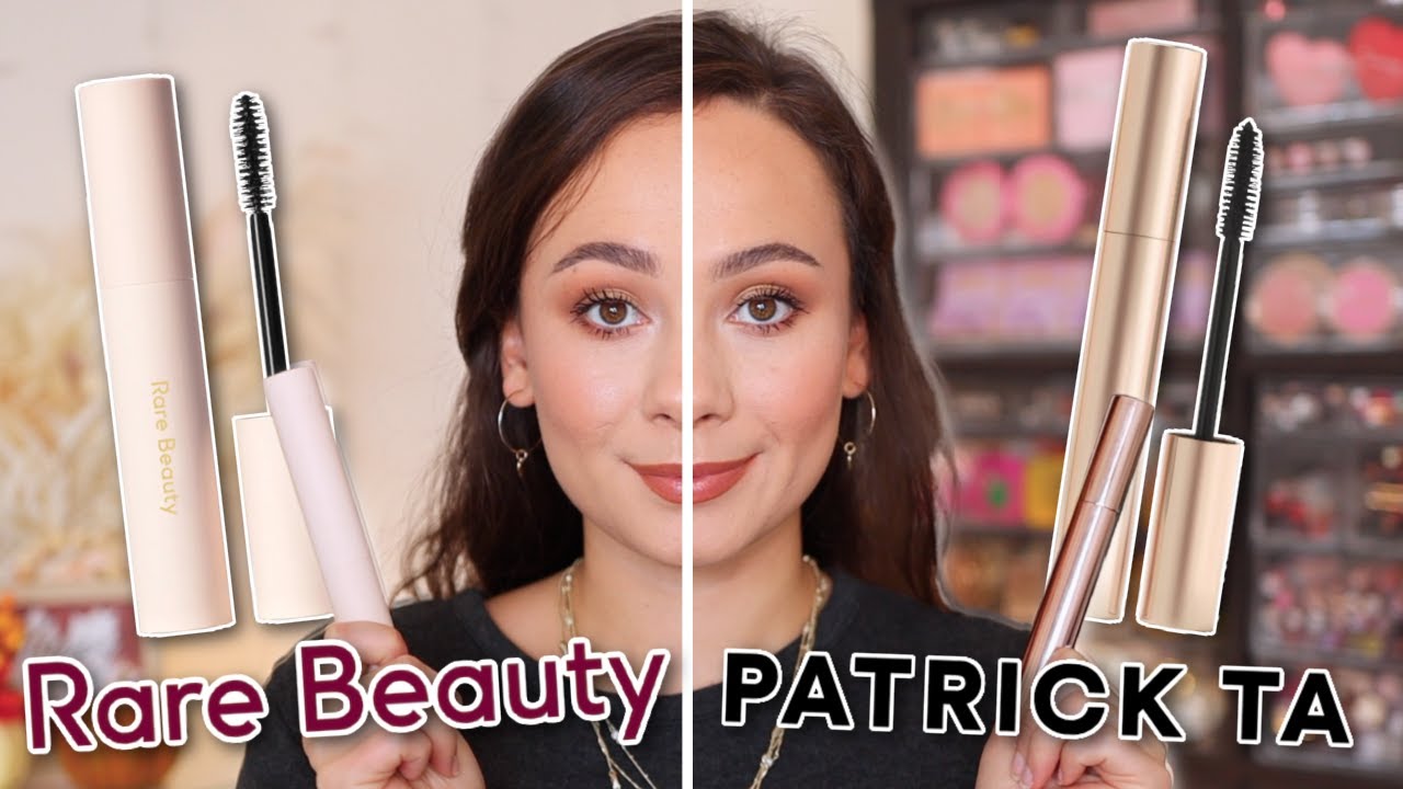 PATRICK TA MAJOR VOLUME MASCARA vs RARE BEAUTY PERFECT STROKES MASCARA