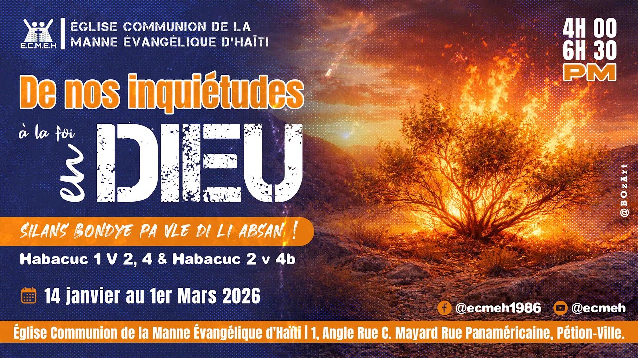 ECMEH |J-4 |40e Conférence Annuelle |  Dim. 18 Janv. 2026.