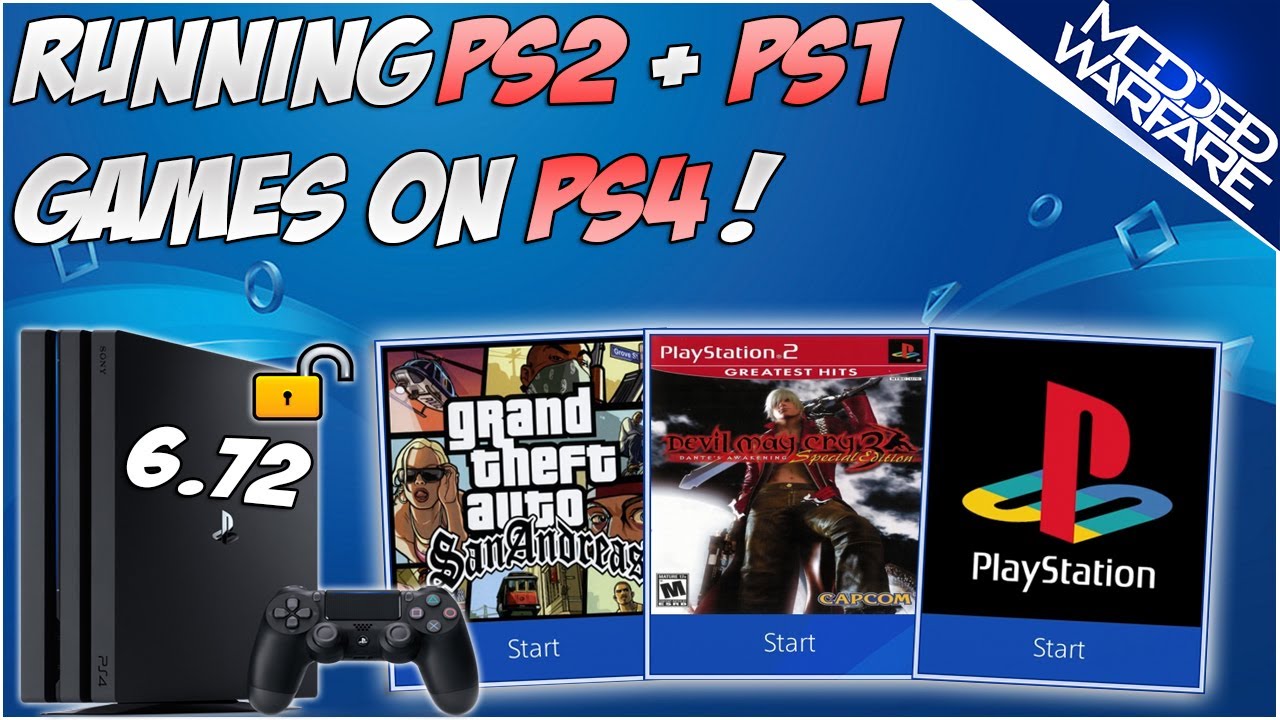 (Эпизод 7) Как запустить игры PS1 и PS2 на взломанной PS4