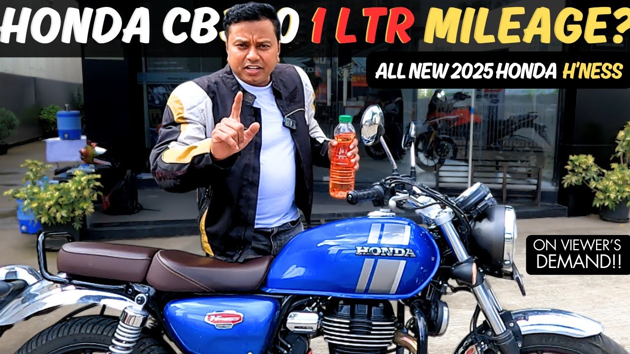 2025 Honda H'ness CB350🔥Ultimate Highway Mileage Test | How much KM does it travel in 1 liter?
