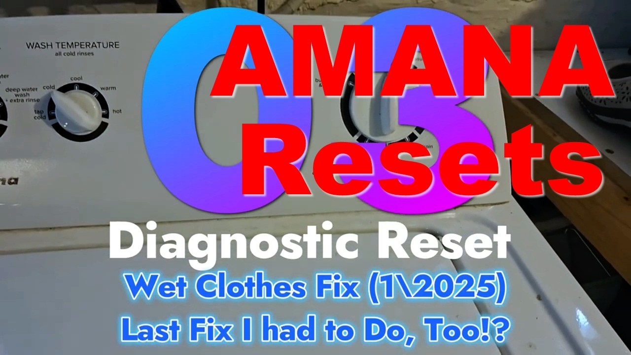 ALL Amana Washer Reset Codes for 2026. No Issues for 1 Year! #Amana #washer #diy #homediy #whirlpool