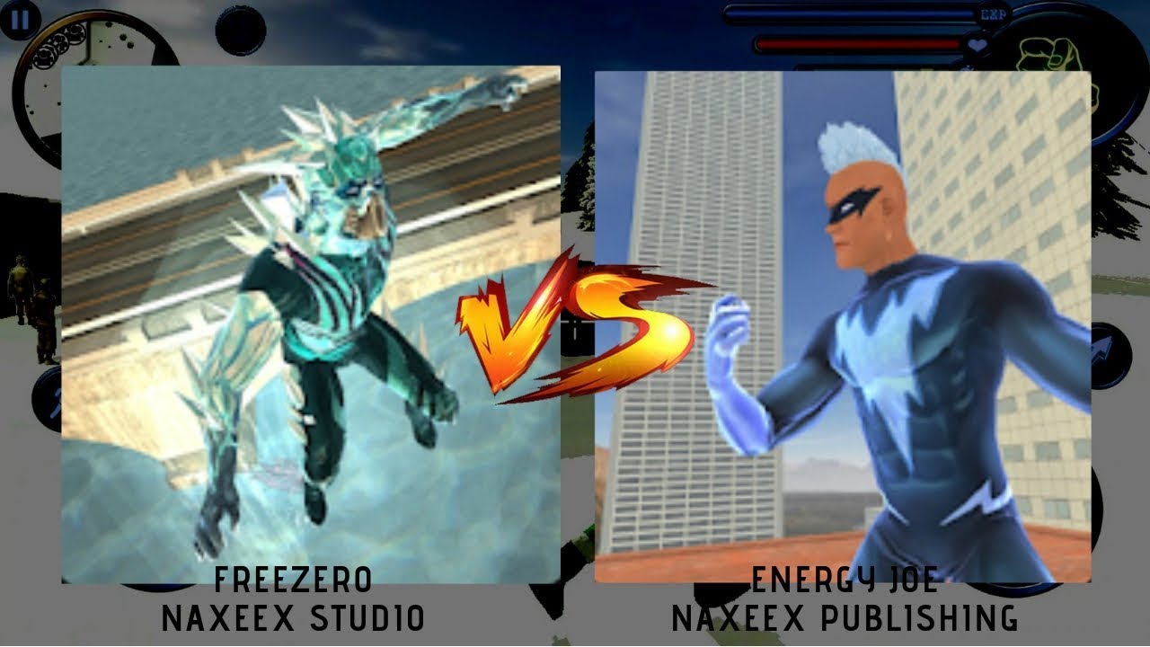 ► Freezero vs Energy Joe By Naxeex ( Superhero Crime Simulator Gameplay Compitition )