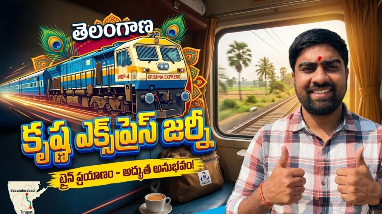 krishna express train journey |18 Hours In Train | Krishna express train journey | tirupati journey
