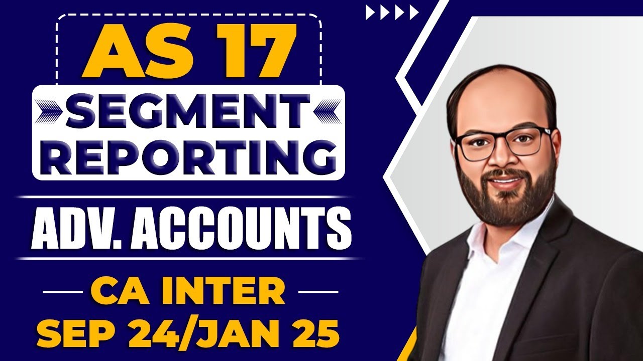 AS 17 Segment Reporting | Advanced Accounting Chapter- 4 Unit 3 | CA Inter Sep 24/Jan 25 | ICAI