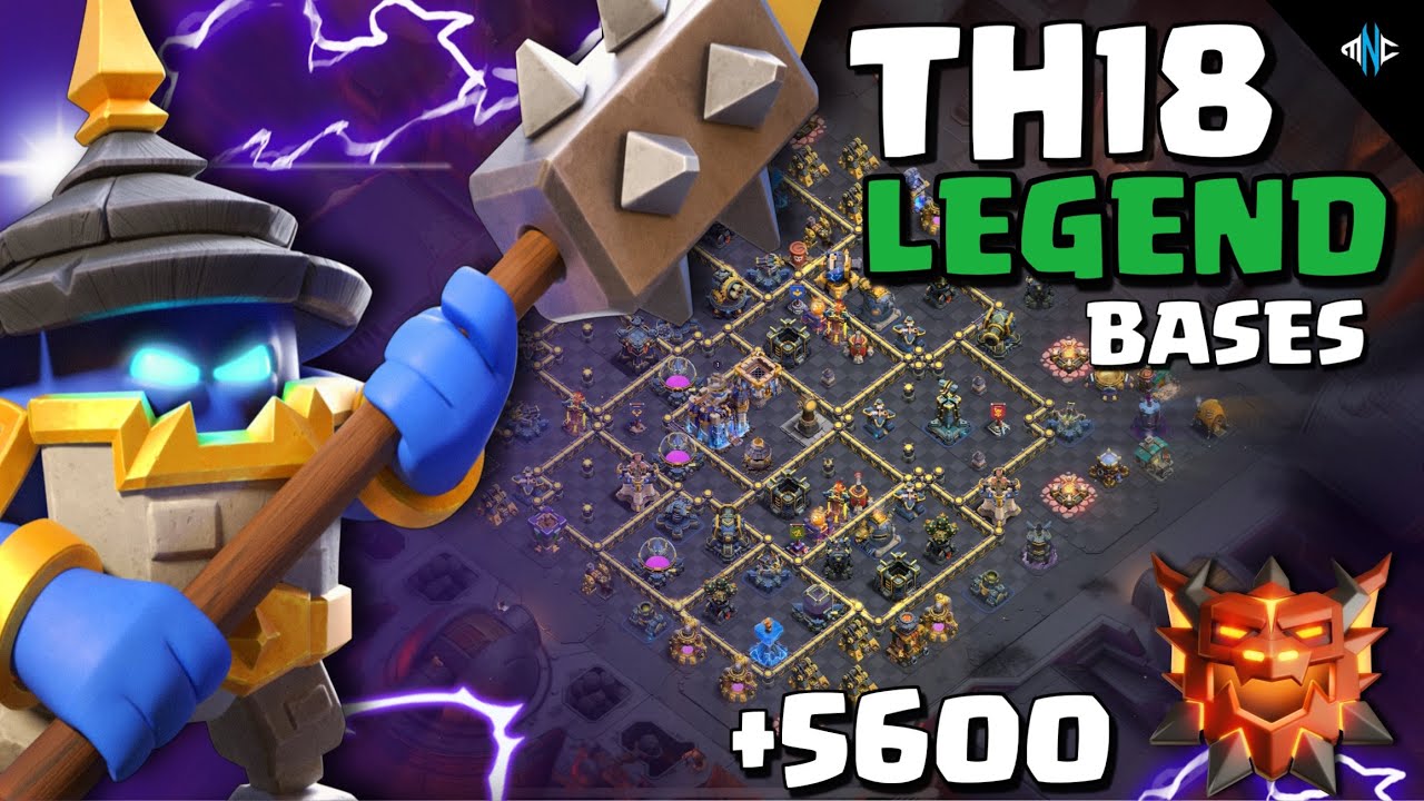 NEW TH18 BEST WAR BASES + LEGEND BASE | TH18 ANTI 3 STAR BASE LAYOUTS - COC