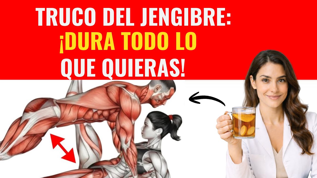 Truco del Jengibre Fresco (Masticado o en Té) para Durar Más en la Intimidad - salud masculina