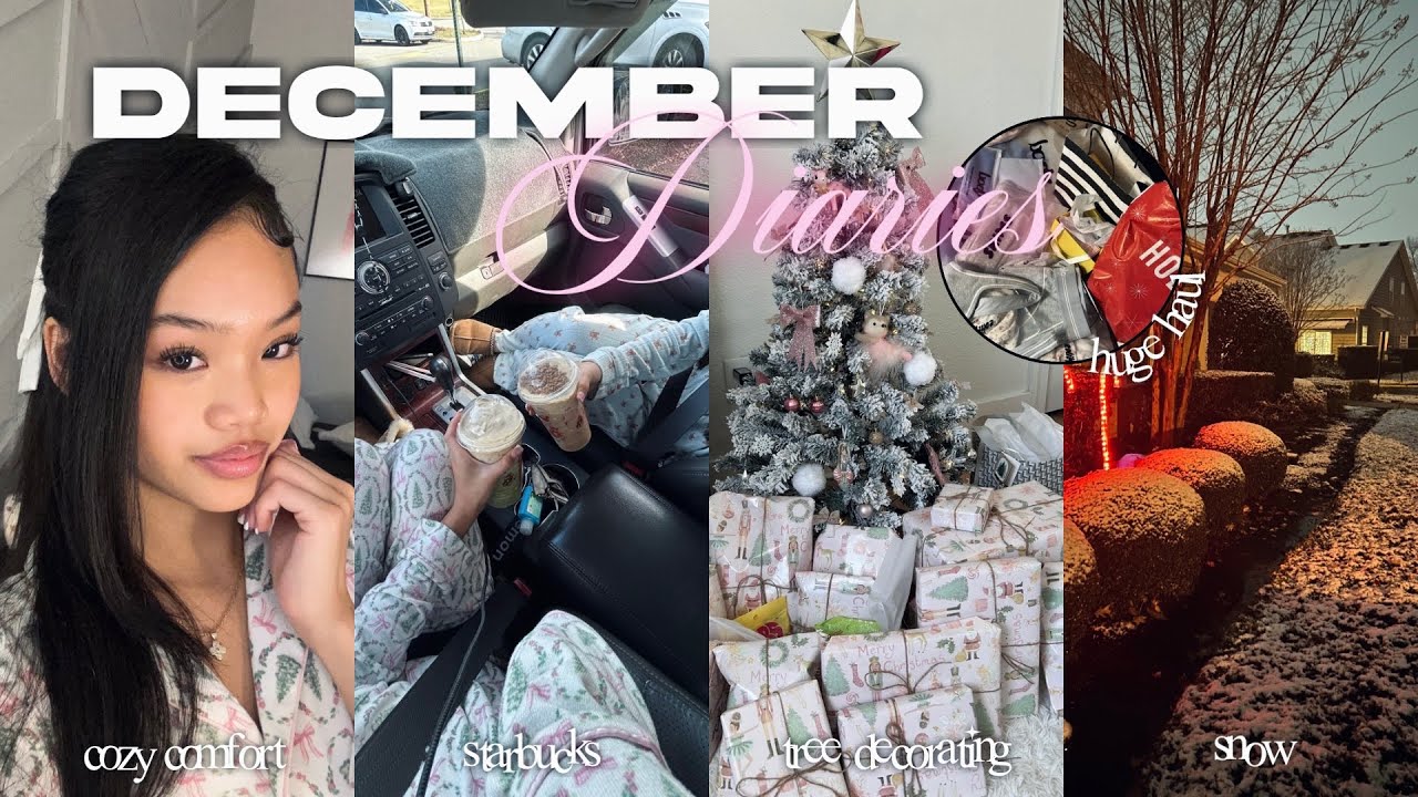 Декабрьские заметки 🩷⛄️: зимний уют, покупки, рождественская елка и многое другое!