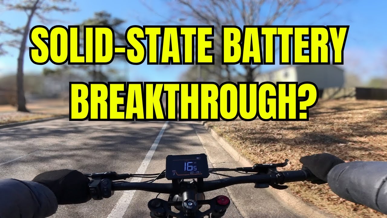 Ebike Solid State Batteries A GAME CHANGER!