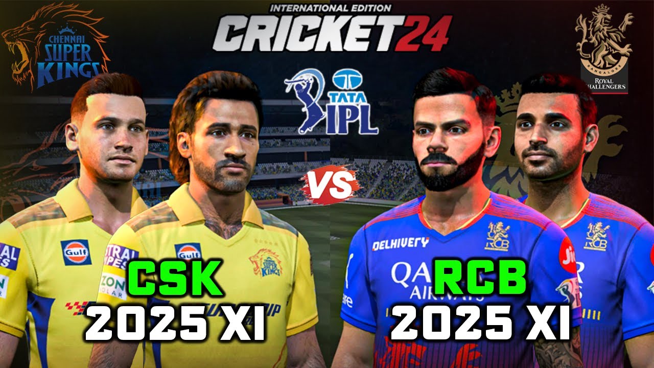 Last Over Thriller - CSK 2025 vs RCB 2025 😍🔥in Cricket 24