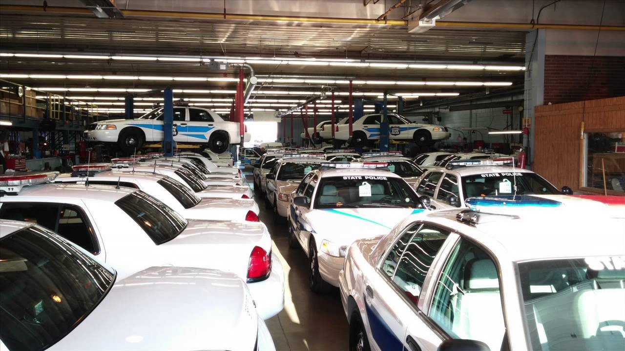 Indiana State Police Building Rookie Cars 8.14.14 On the Road