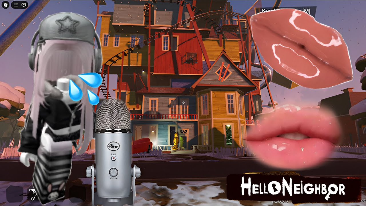 Roblox Hello Neighbor Fredbear ASMR 🧸😴| Tingly Mouth Sounds (No Talking)👄✨ credit:@angelictingles