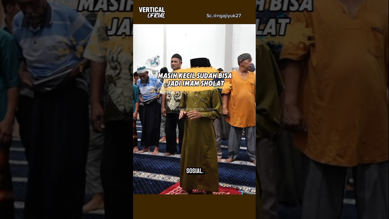 anak ini menjadi imam sholat #shorts