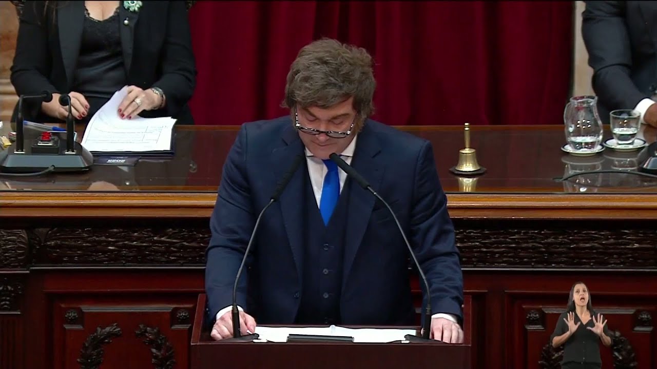 📢 JAVIER MILEI EN EL CONGRESO: “LOS PIQUETES BAJARON DE NUEVE MIL POR AÑO A CERO”