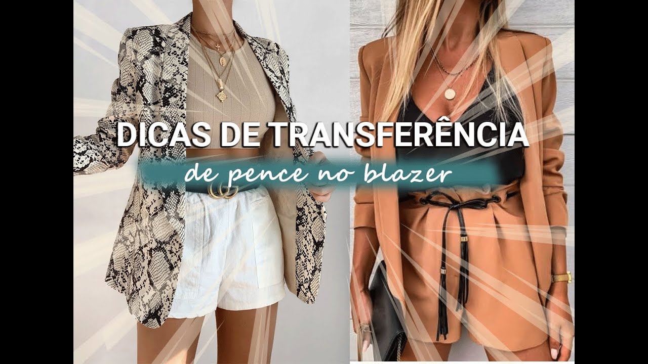 MOLDE 📐 BLAZER COM GOLA SMOKING