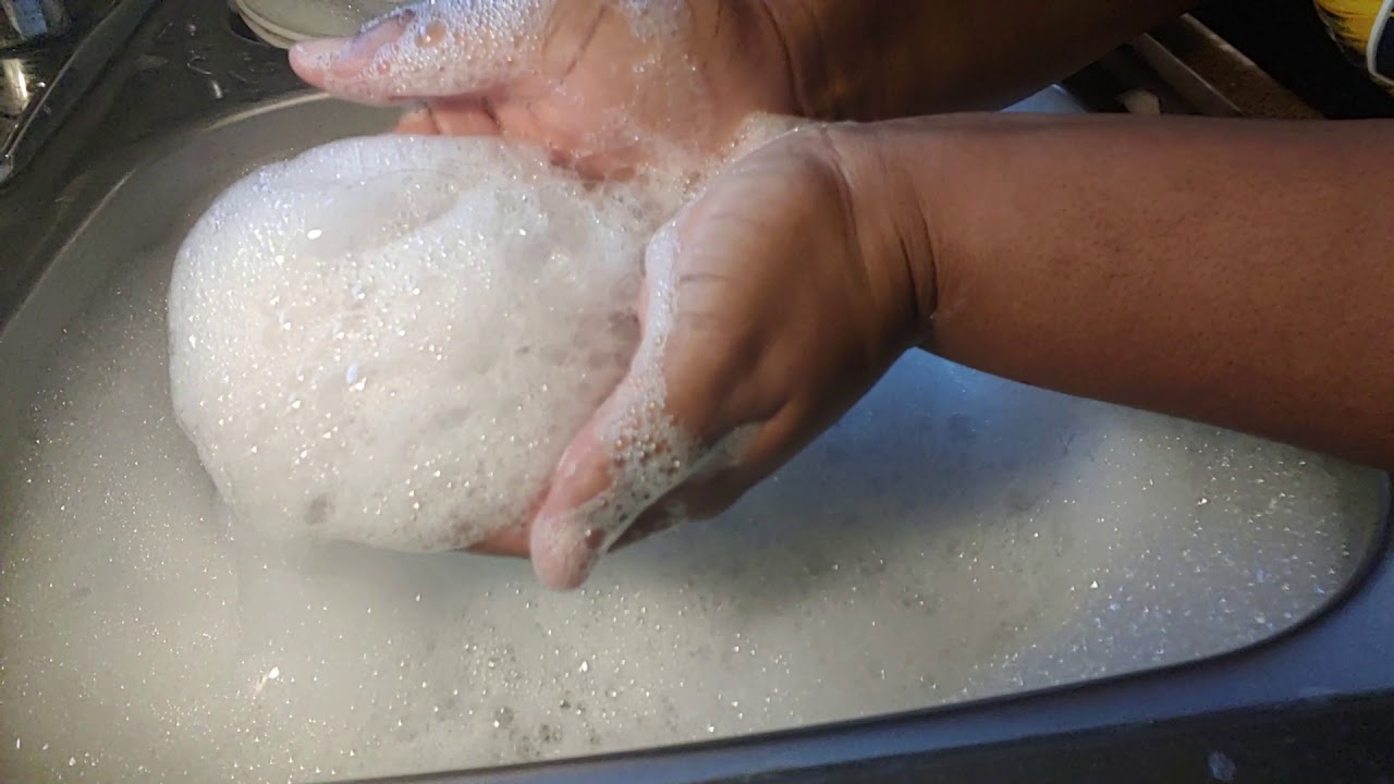 ASMR WASHING DISHES.... STEAMY HOT WATER AND SUPER SOAPY!