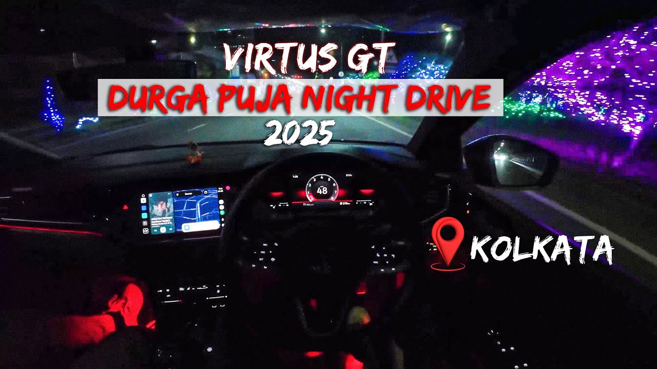 Virtus GT (POV) Kolkata Durga Puja Night Drive ✨