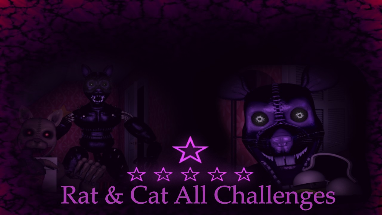 FNaC 3 Custom Night | Rat & Cat All Challenges