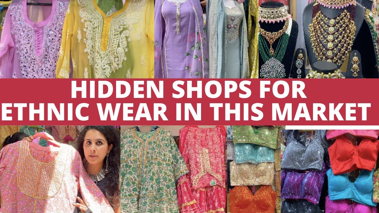 LAJPAT NAGAR HEAVEN FOR CHIKANKARI KURTI , KUNDAN & SILVER JEWELLERY, LEHENGAS, BLOUSES, BOHO DRESS