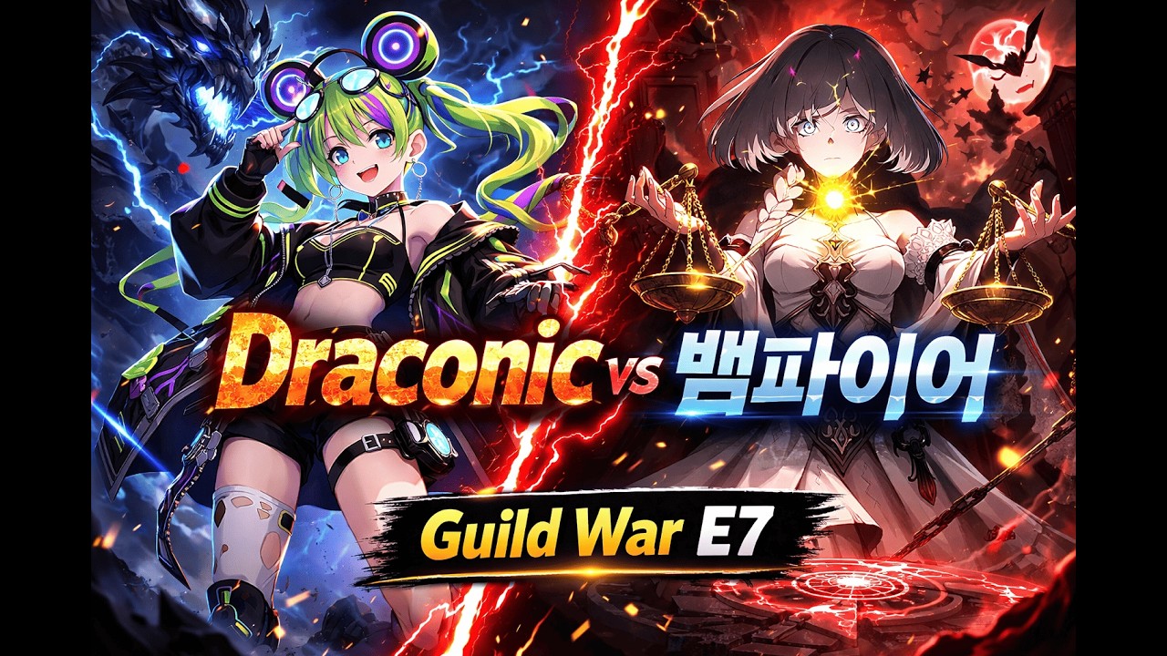 Epic Seven Draconic vs 뱀파이어 | Guild Wars