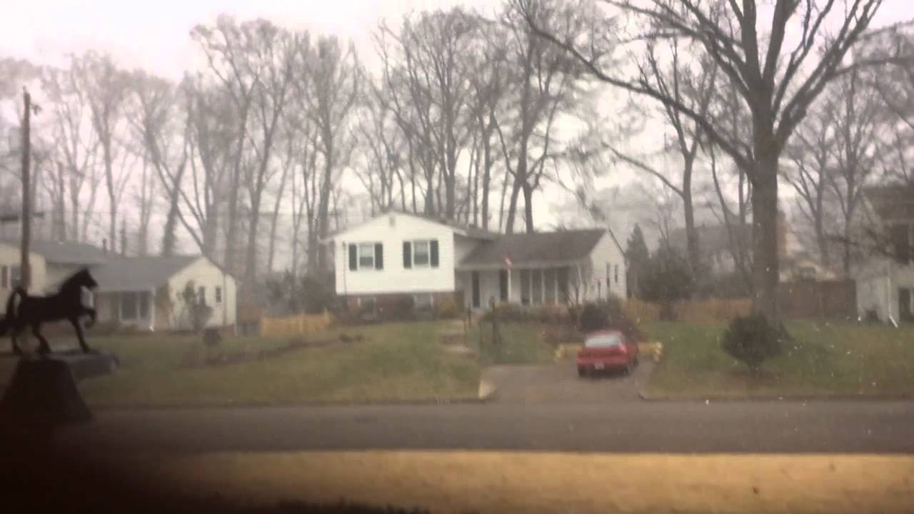 A Heavy Snow Squall Moving Through 1/30/15