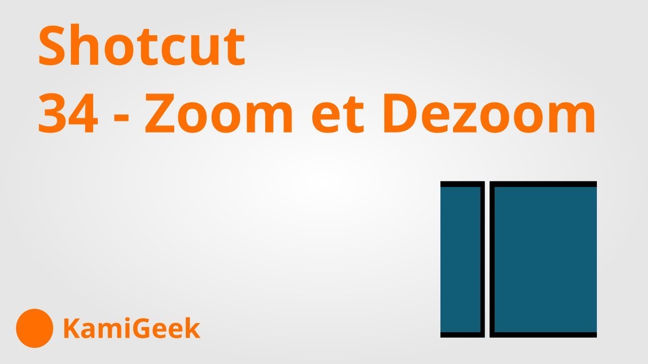 Serie tuto shotcut : 34 - Zoom et dezoom