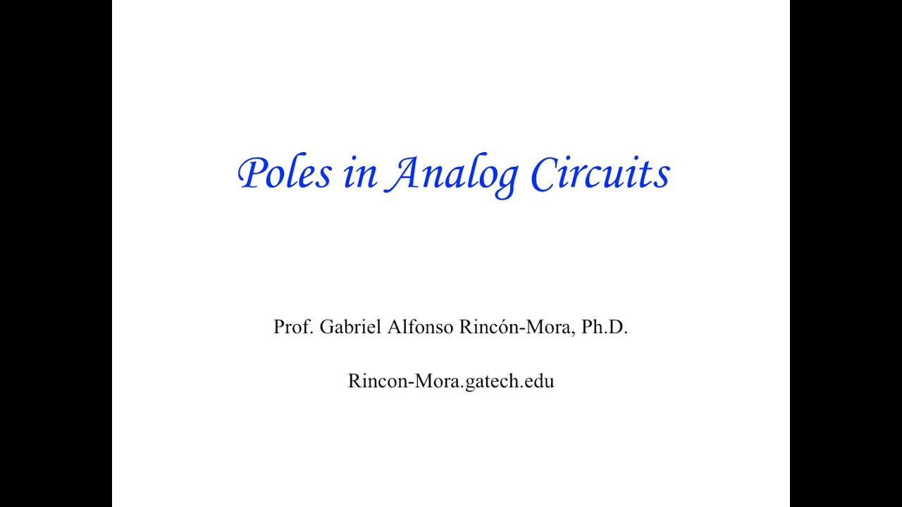 FR2. Poles in Analog Circuits