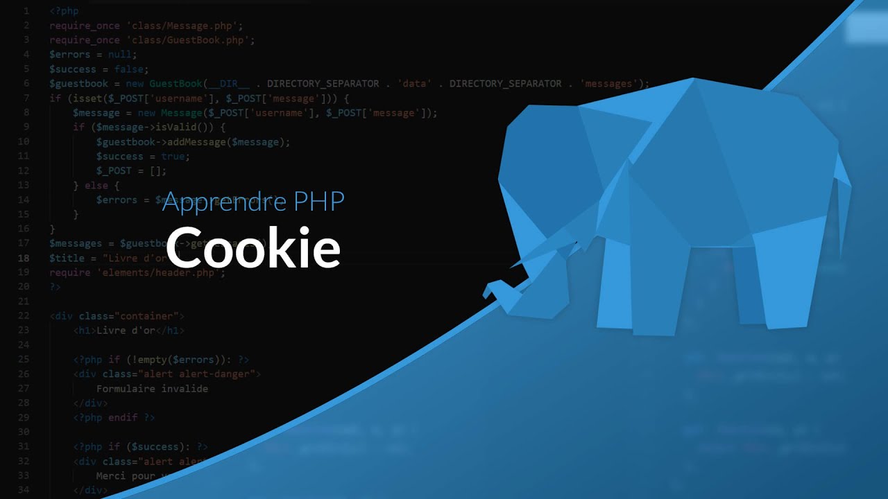 Apprendre le PHP : Chapitre 17, Les Cookies