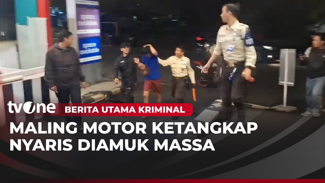 Dikejar Warga, Pelaku Curanmor Tertangkap Usai Tabrak Mobil | Berita Utama Kriminal